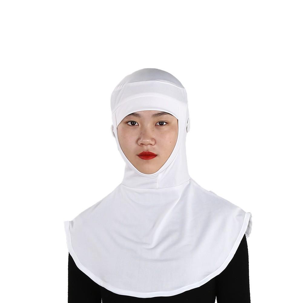 White Dustproof Head Cover Hat - Elastic Sanitary Cap for Men and Women