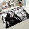 Classics God of War Kratos 3A Game Gamer Rug for Bedroom Living Room Sofa Home Doormat Decor, Large Kids Play Non-slip Floor Mat