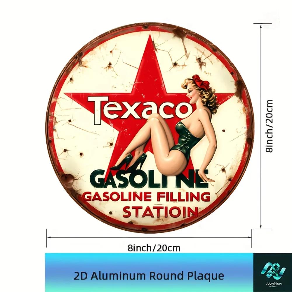 Weatherproof Texaco Gas Station Sign A Must Have for Retro Wall Decor