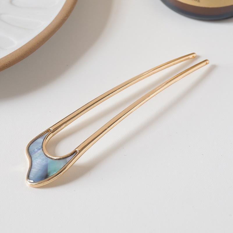 Versatile U-Shaped Metal Hairpin for Modern Stylish Updos