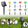 RGB Solar Mushroom Light Solar Garden Stake Light 8 Modes Waterproof Mushroom Solar Light For Garden Landscape Christmas Decor