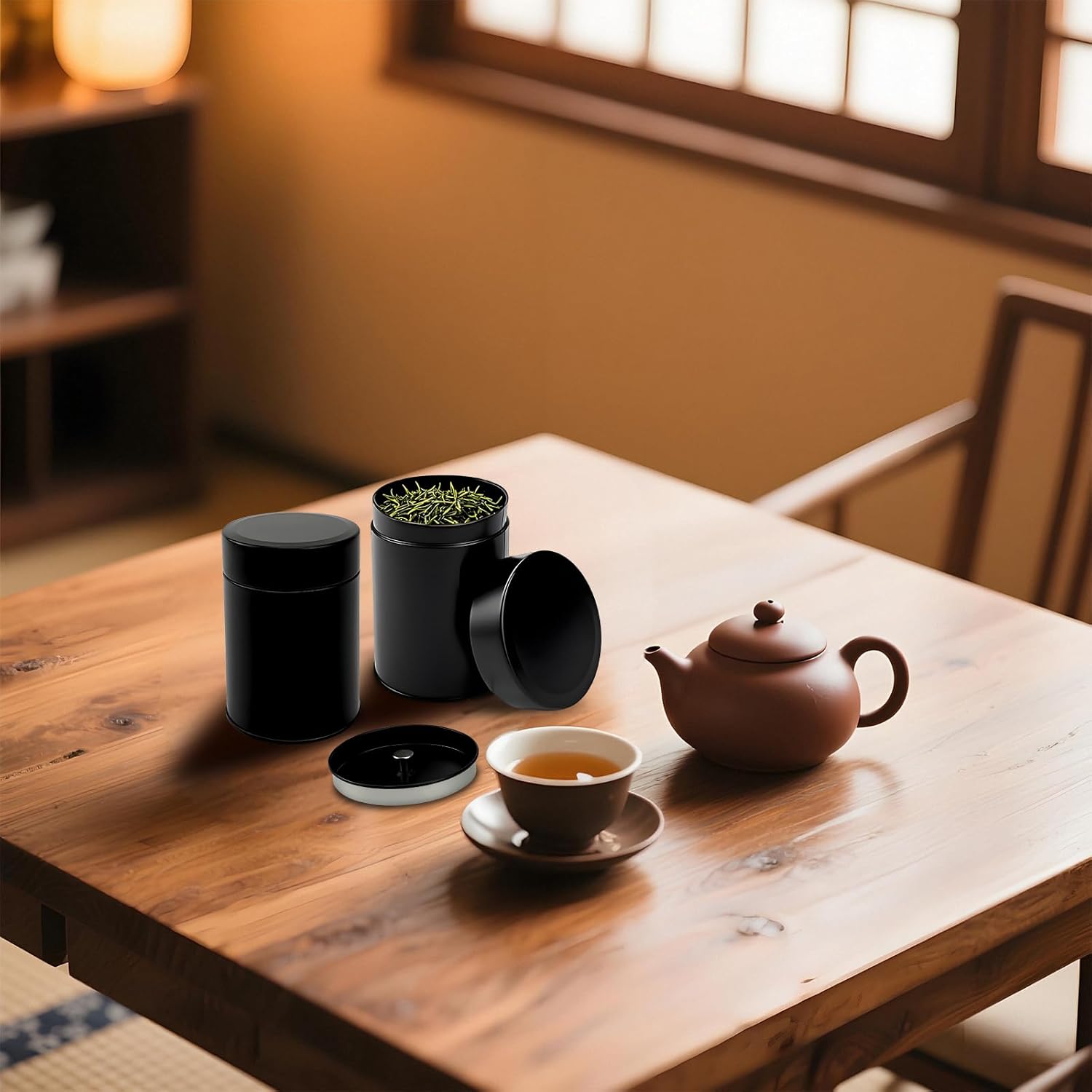 

10 Pack Airtight Tea Tin Canisters, 16 oz Metal Storage Jars for Coffee, Sugar, Spices, Kitchen United States