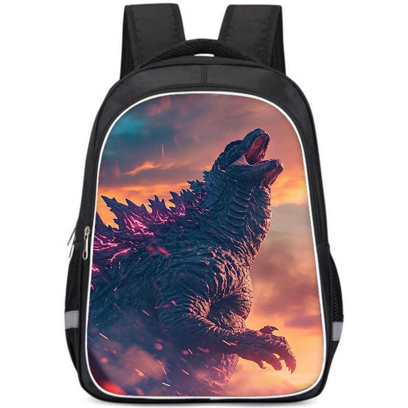 Large Capacity Lightweight 3d Godzilla Backpack For Kids Perfect For School