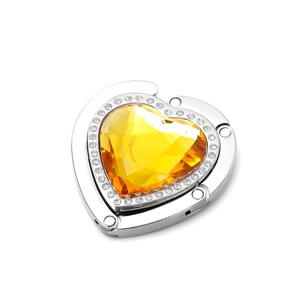 Portable Purse Bag Hanger Rhinestone Handbag Hook Holder Folding Table Hook  Storage Hanger