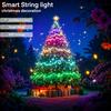 USB WS2812B RGBIC LED Fairy Lights Bluetooth Music Sync Color Changing Waterproof Garland For Home Holiday Party Decor Lighting