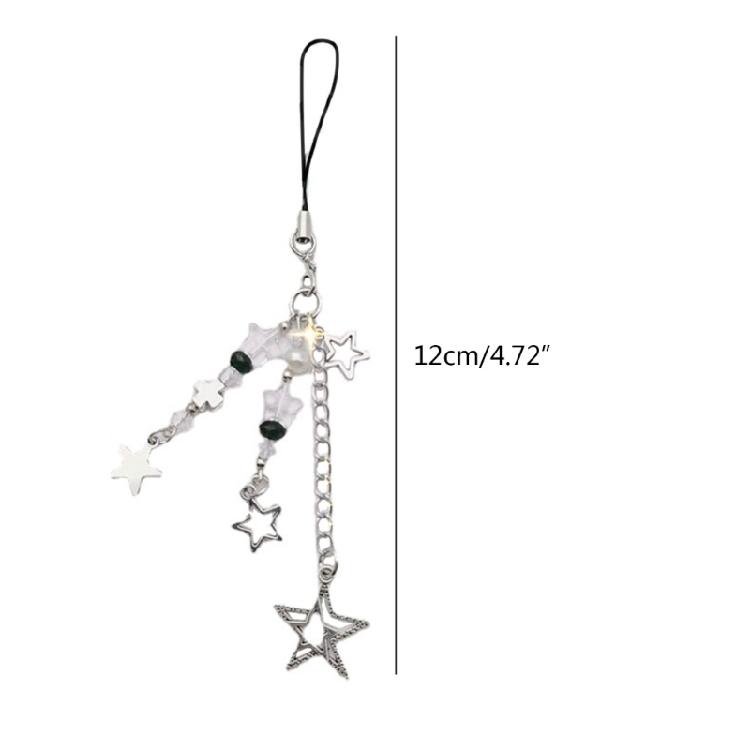 Lightweight Phone Charm Strap Star Cross Phone Chain Charm Strap Decoration