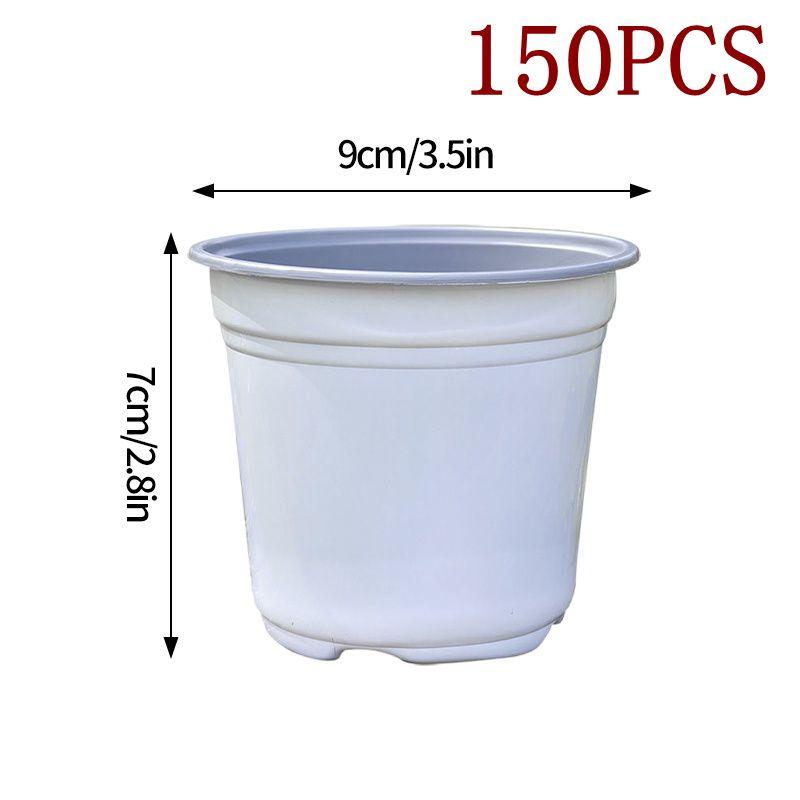 50/20Pcs Plastic Flowerpots Nursery Seed Starting Pot Garden Accessories Transplant Flower Pot Gardening Plant Pots Set