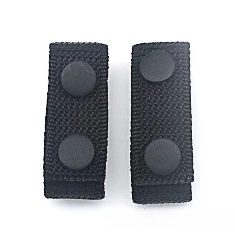 Outdoor tactical waist belt fixed buckle nylon adjustable webbing duty equipment four in one buckle ring