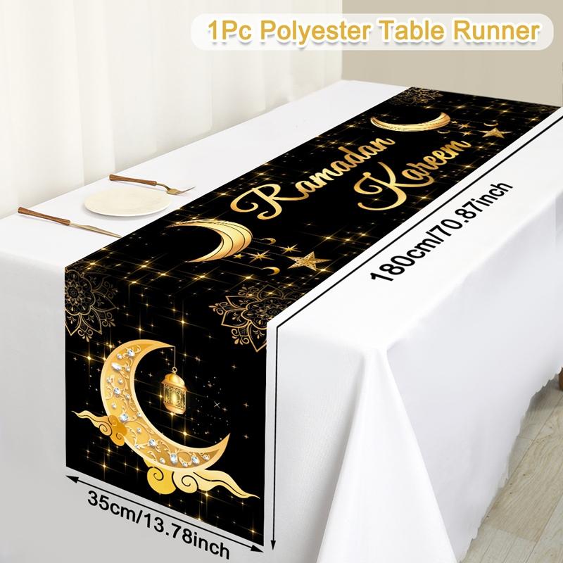 Ramadan Decor Tablecloth EID Mubarak Decor For Home 2025 Ramadan Kareem Islamic Muslim Party Eid Al Adha Gifts Happy Eid Al Fitr