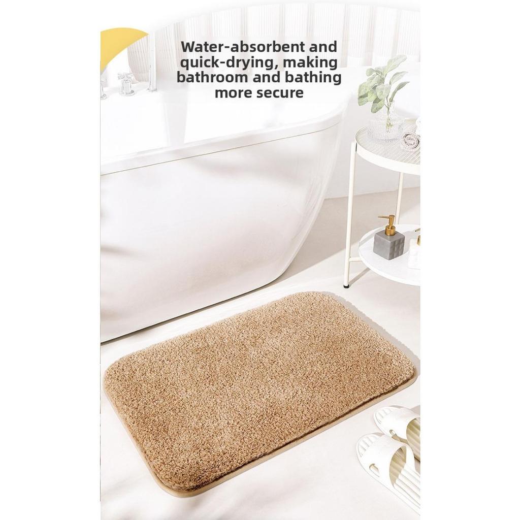 Thickened Bathroom Floor Mat, Absorbent Bathroom, Non Slip Bathroom Mat, Bedroom Carpet, Door Mat, Entrance Foot Mat