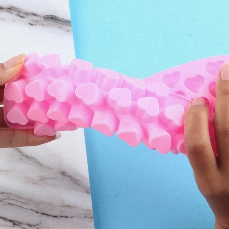 Gummy Bear Mold Silicone Chocolate Mold with 2pcs Dropper DIY Dinosaur/Bear/Heart and Mini Donuts Festival Party Baking Mold