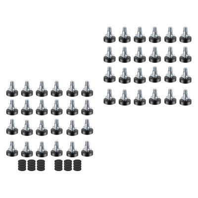 Heavy Duty Threaded Furniture Leveling Feet with T Nut  Precisions Adjustable Furniture Levelers 1/4inch for Stability