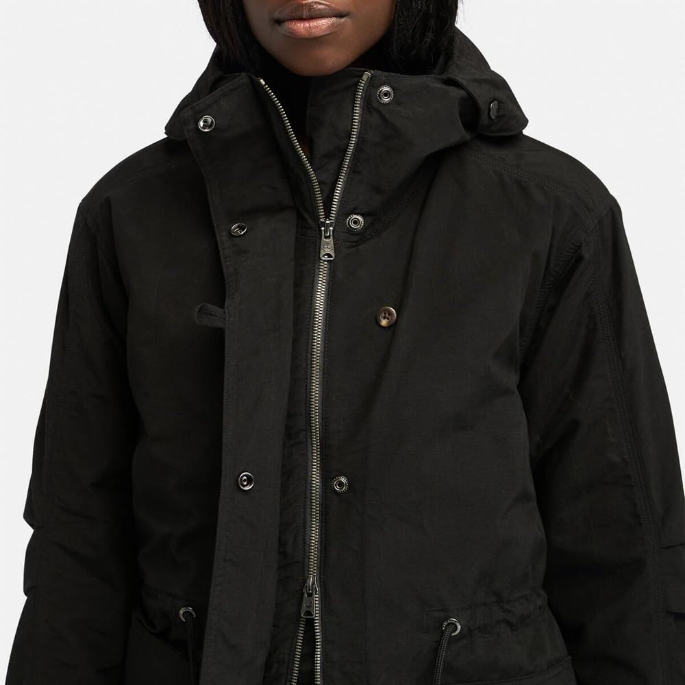 Timberland Damen Leichter Isolierter 2-in-1 City Parka, Schwarz, Größe S (TB0A5ZRK0011)