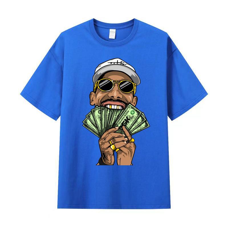 Letní Pánské tričko Vysoce kvalitní bavlna Tričko s krátkým rukávem potisk Dámské tričko Móda Sportovní košile Běžné Jogging Top