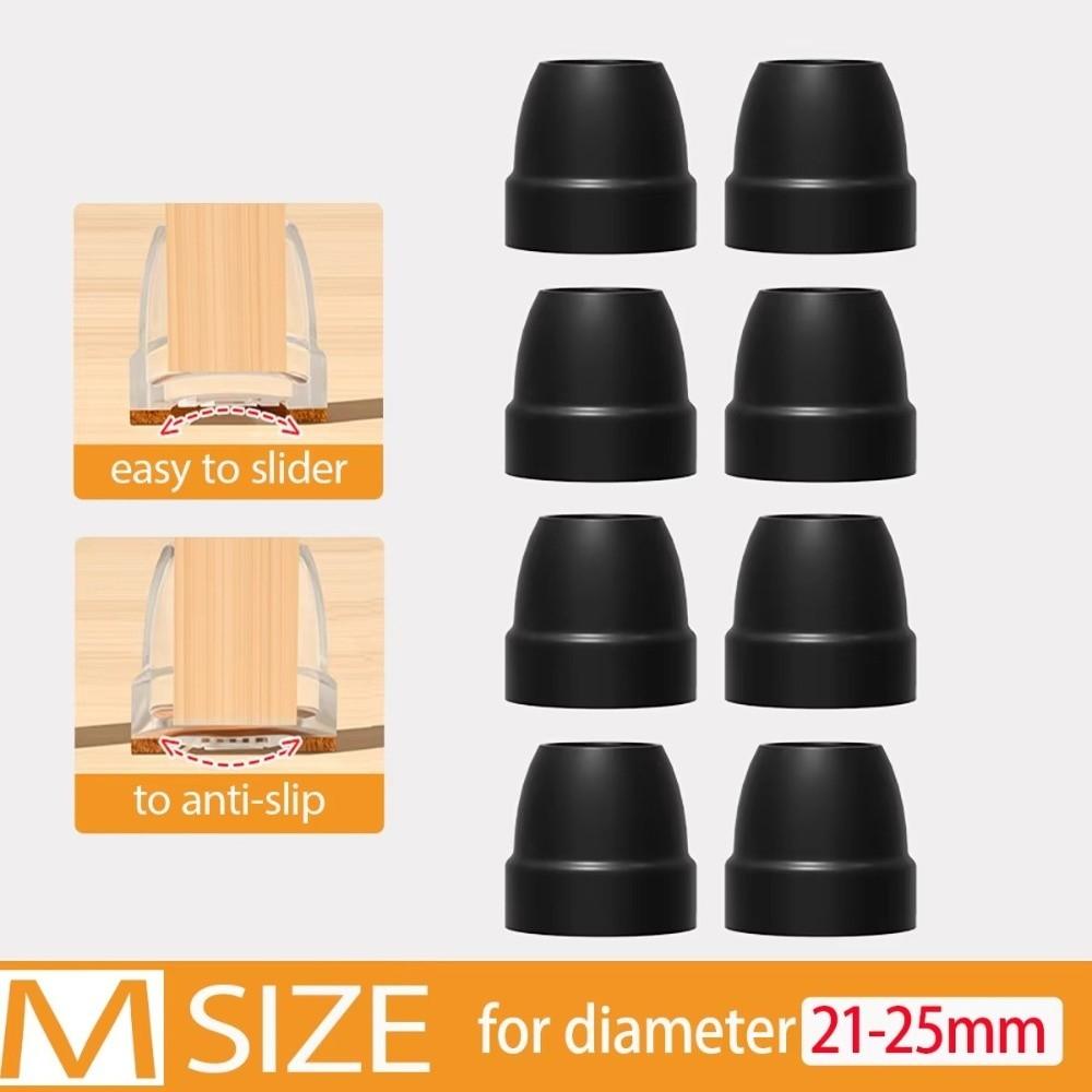 8PCS Floor Anti-Scratch Chair Leg Pad Chair Slider Thickened Chair Leg Cover Silent Non-slip Floor Anti-Scratch Cover