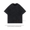 Heavy Fabric Vintage Men Oversized Tees 2026 Summer Short Sleeve Casual O Neck Man Tshirt Acid Washed T-shirts Tops