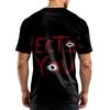 Men's Casual Lightweight Breathable Short Sleeve T-Shirt with Halloween Print Crew Neck Comfortable Fit for Daily Wear