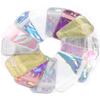 20pcs Iridescent Ziplock Bags Colorful Laser Nail Cosmetic Plastic Package Bag For Jewelry Storage Bracelet Earrings Package Bag