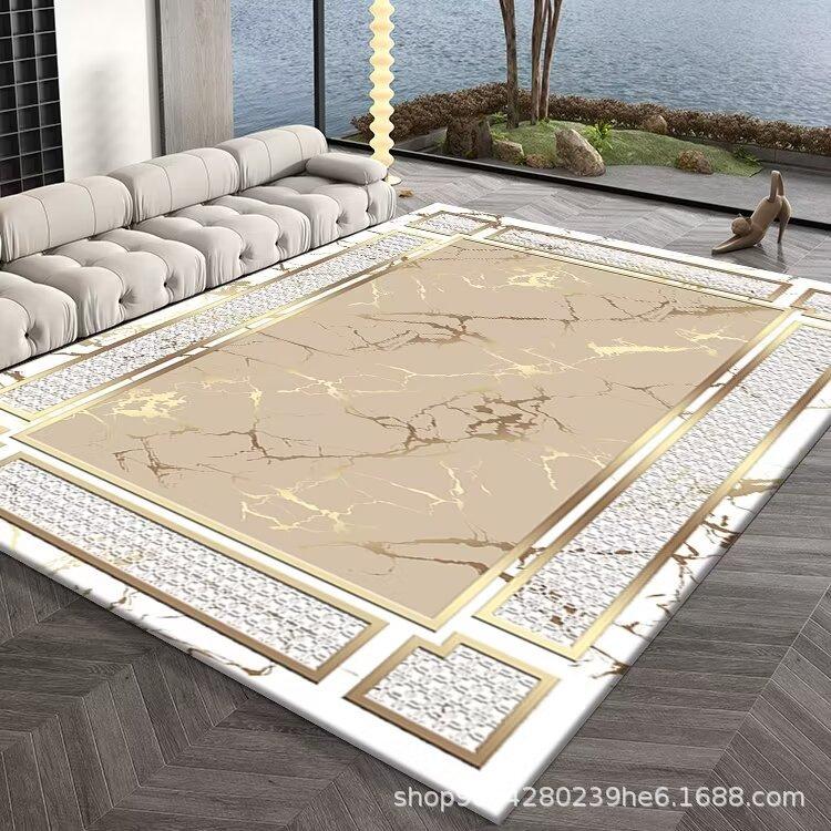 European Style Living Room Decoration Carpet Coffee Table Mat Bedroom Study Carpet Anti Slip and Wear-resistant
