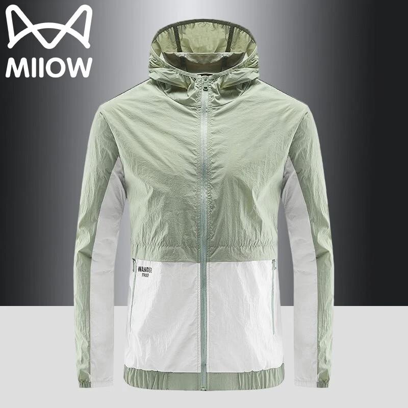 MiiOW Men s Hooded Summer Sun Protection Jacket 3XL