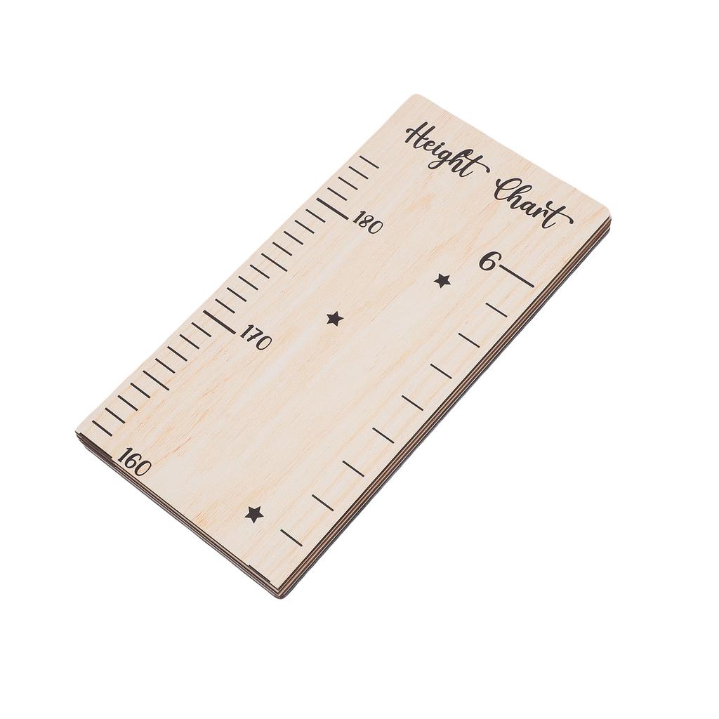 Height Chart Wooden Height Growth Chart Ruler with Foam Tape for Measuring Height Wall Decor
