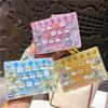26 Keys Cute Mini Keyboard Fidget Keychain, Transparent Cat Dog Patterns Stress Relief Toy Ornament Bag Hanging