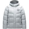 Comfortable Casual Hooded Simple Letter Print Down Jacket Men Outerwear Cloud-Gray 152441911N-3