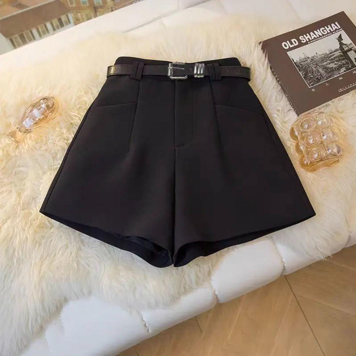 2026 Women s Plus Size High-Waisted A-Line Wide-Leg Shorts S (80-95 jin)
