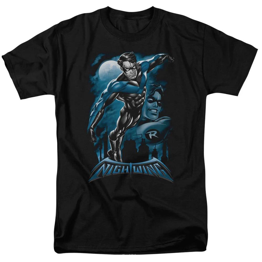 Comics NightWing All Grown Up Black TShirt