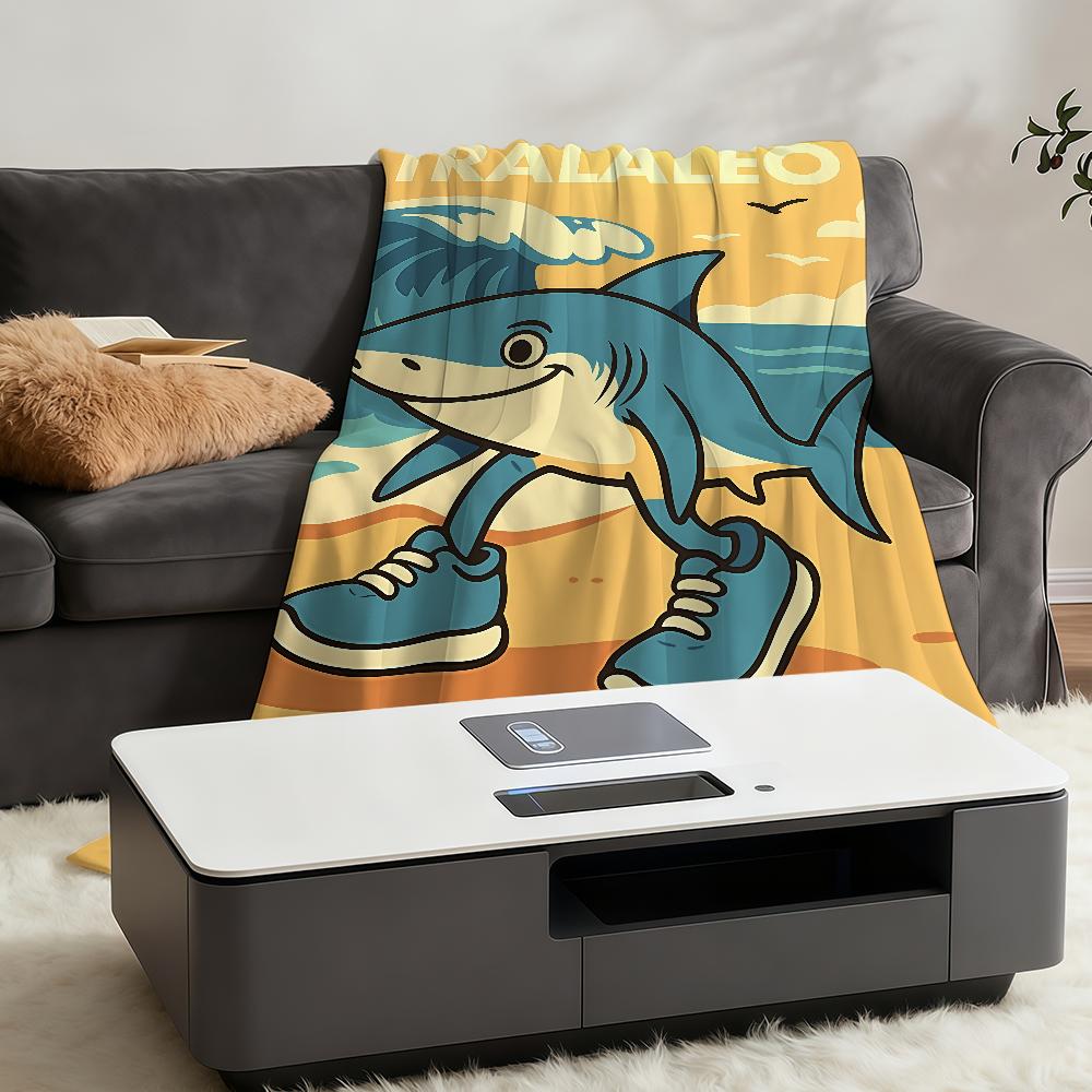 I-ItalianS-ES B-BrainrotS-ES Blanket Throw Super Cosy Plush Living Room Sofa Couch Childish Birthday Gifts