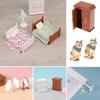1:12 Dollhouse Miniature Bedroom Wardrobe Cabinet Single Bed Mirror Clothes Shelf Coat Hanger Model Furniture Accessories Toys