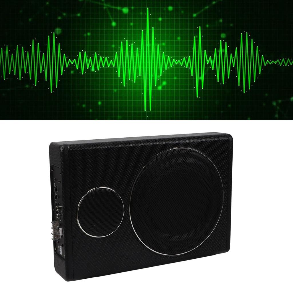 Εξαιρετικά Λεπτό Υπογούφερ Αυτοκινήτου Εξοικονόμηση Χώρου 800W 4 Ohm Ενεργό Μεγάλο Υπογούφερ Αυτοκινήτου για Καθίσματα Εμπειρία Μουσικής με Βύθιση