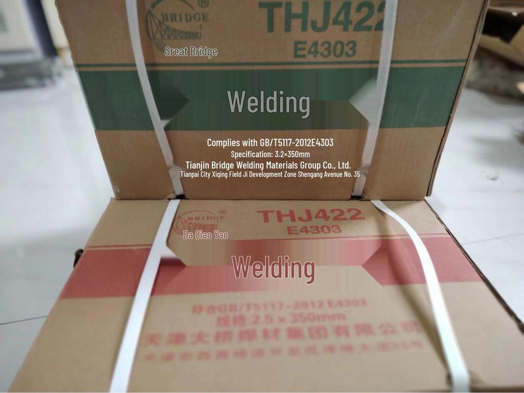 Bridge Brand J422 Carbon Steel Welding Electrode, Anti-stick, Sizes 2.0, 2.5, 3.2, 4.0mm, Also for Cast Iron 208 & Stainless Steel A102.
