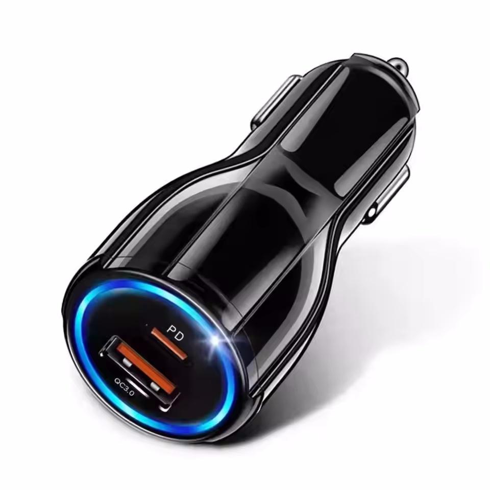 QC3.0 PD USB Car Charger Universal 3.1A Quick Fast Charging Car Adapter Socket Cigarette Lighter 12V-32V for Mobile Cell Phone