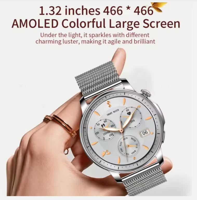 2025 Xiaomi Youpin Smartwatches Woman Track Map Bluetooth Call Heart Rate Monitoring IP67 Waterproof Sport Fitness Electronic Watches