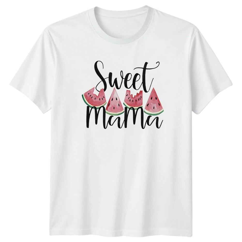 Sweet Mama Unisexs TShirt Watermelon Fruit Motherhood S