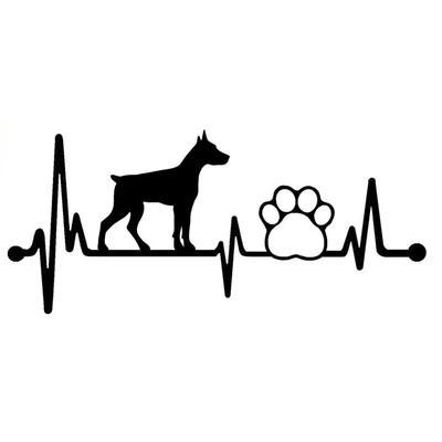 14.2*6.2CM Lovely Dog Paw Vinyl Car Sticker Stying Bumper Window Decal Decoration Auto Body Emblem Exterior Accessories
