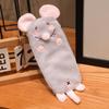 Large Capacity Cute Cartoon Hamster Plush Pencil Case for Kids