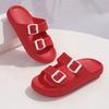 Women's Thick-Soled 4cm Platform Slippers Summer New Non-Slip Casual Beach Sandals Outdoor Indoor Comfortable Buckle Slides
