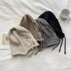 Big Head Circumference, Ear Protection, Drawstring, Knitted Hat, Woolen Hat, Couple's Head Cap, Warm Hat, Rolled Edge Hat
