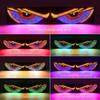 USB 12V/24V Multi-Mode Car Truck Lights Devil's Eye Light RGB Dynamic Decorative Light Windshield Led Display Decor Pixel Panel
