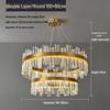Nordic Luxury Italian Minimalist Crystal Chandelier for Living and Dining Room
