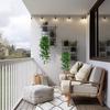 Artificial Hanging Green Radish Fake Rattan For Home Garden Wall Wedding Party Decoration
