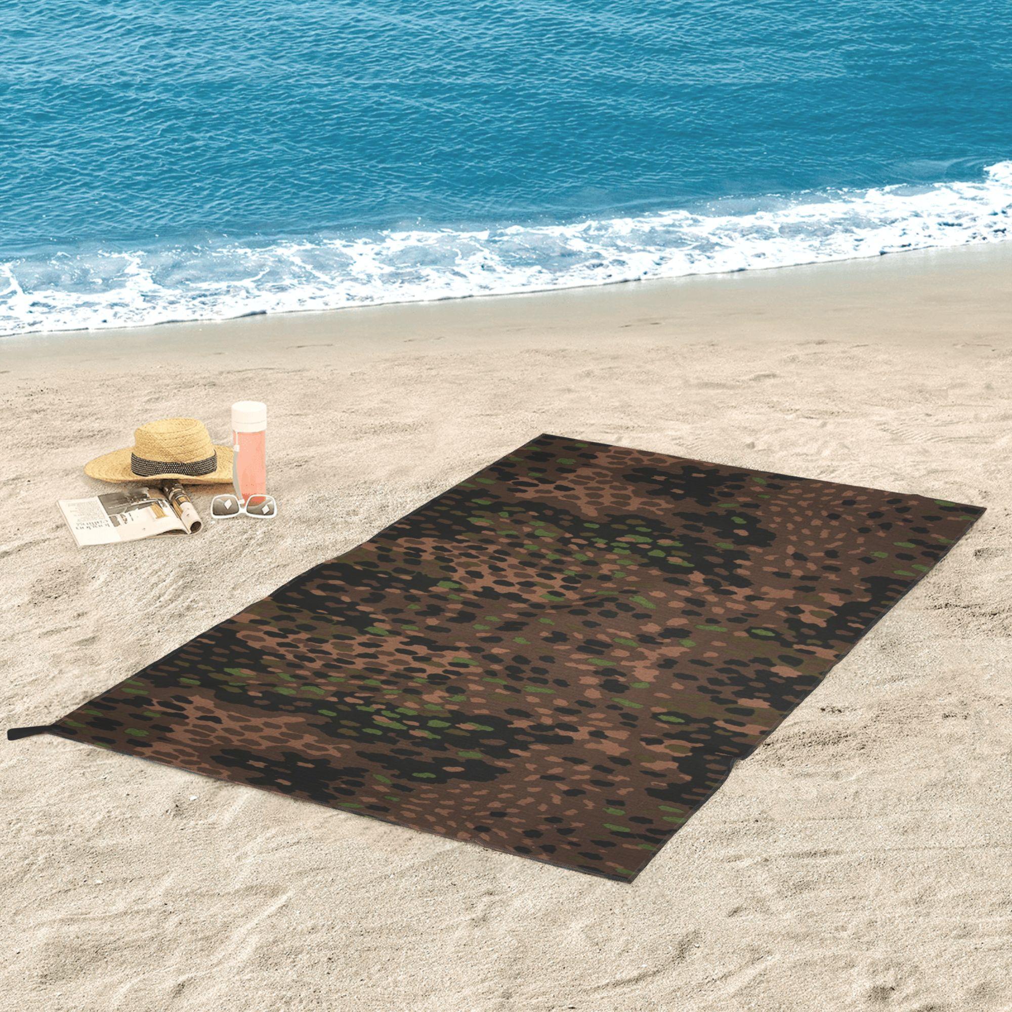 Ka Chen Muxi White Splintertarn German Ww2 Camouflage Army Military Camo Beach Towel Soft Microfiber Quick Dry Absorbent Quick Towels For Bath