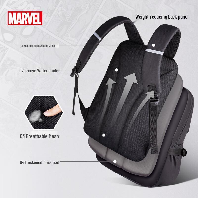 Disney Spider-Man Boys' 28L Lightweight School Backpack