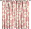 70S Flowers Curta Retro Colors Floral Groovy Vintage Colorful Blackout Window Drapes For Bedroom Living Room Kitchen Cafe