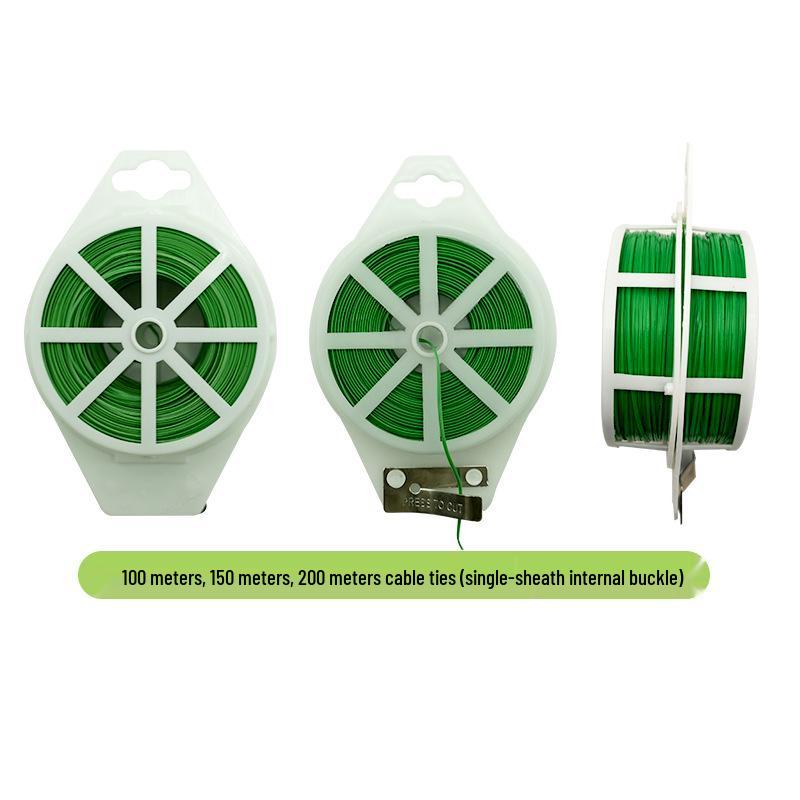 Horticultural Tape and Self-Cutter Cable Ties for Garden Plant Binding and Support