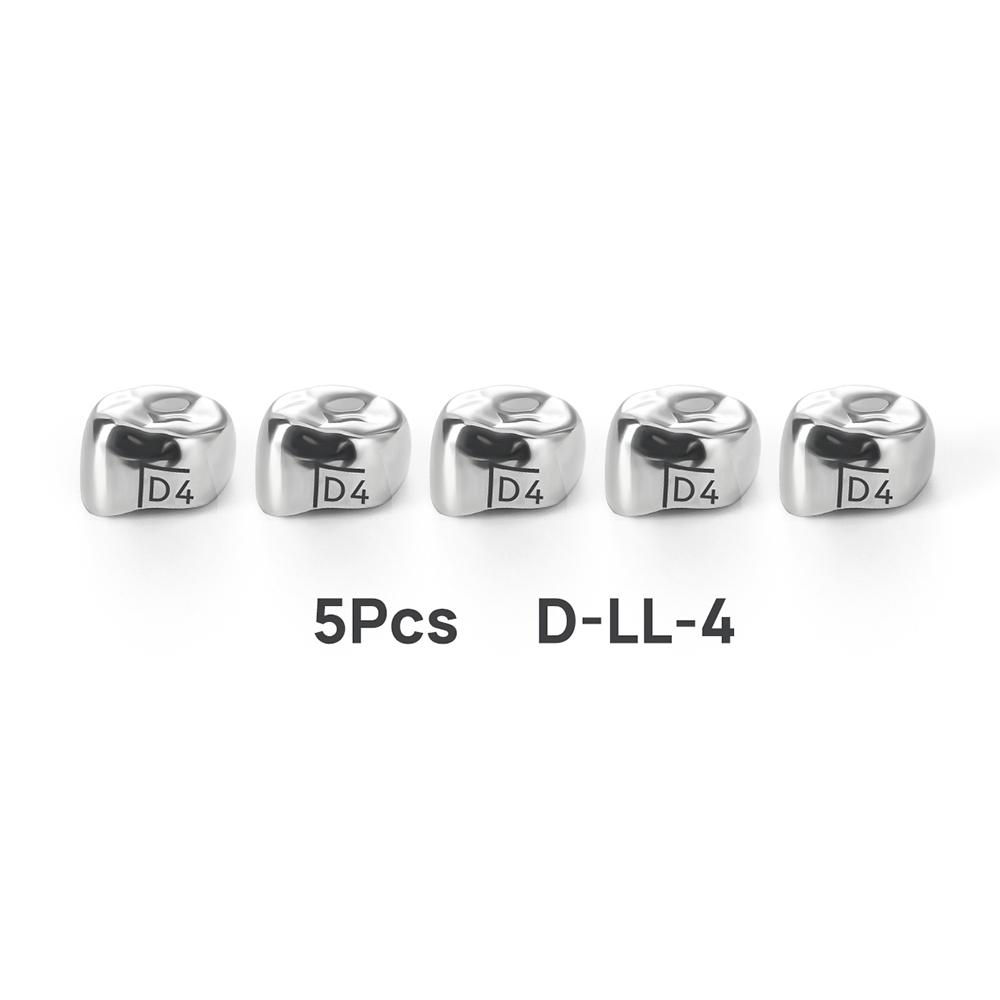 5Pcs Dental Crowns Preformed Metal Crown Stainless Steel Temporary Crowns Dentistry Orthodontic Material Therapy Tools