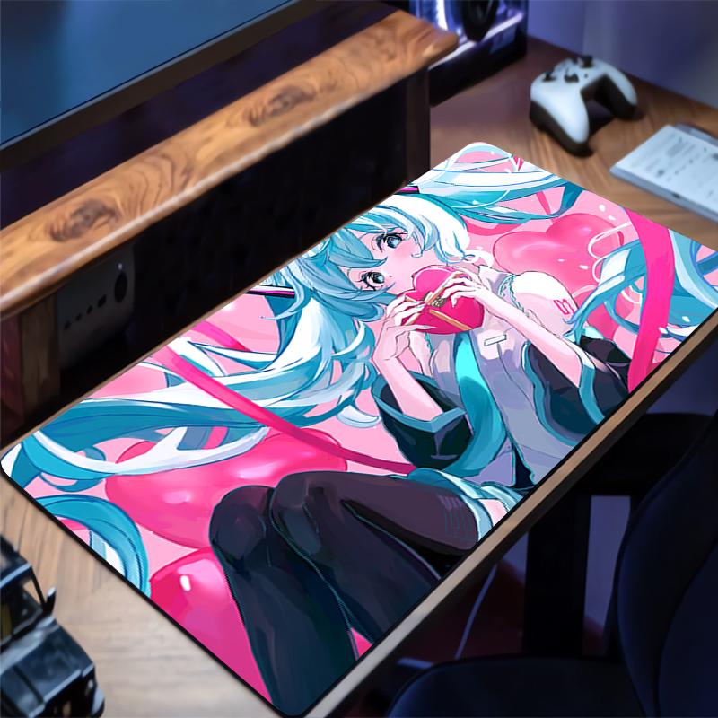 Hatsune Miku Painter Anime Extended Gaming Mouse Pad Large Desk MatNonSlip AntiDirt Extended Desk Mat