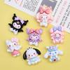10 Pcs New Kawaii Cartoon Kitten, Puppy, Rabbit Resin Flat Back Scrapbook Figurine Diy Bow Decor Accessories Crafts A6